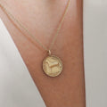 Solid Gold Irish Coin Necklace