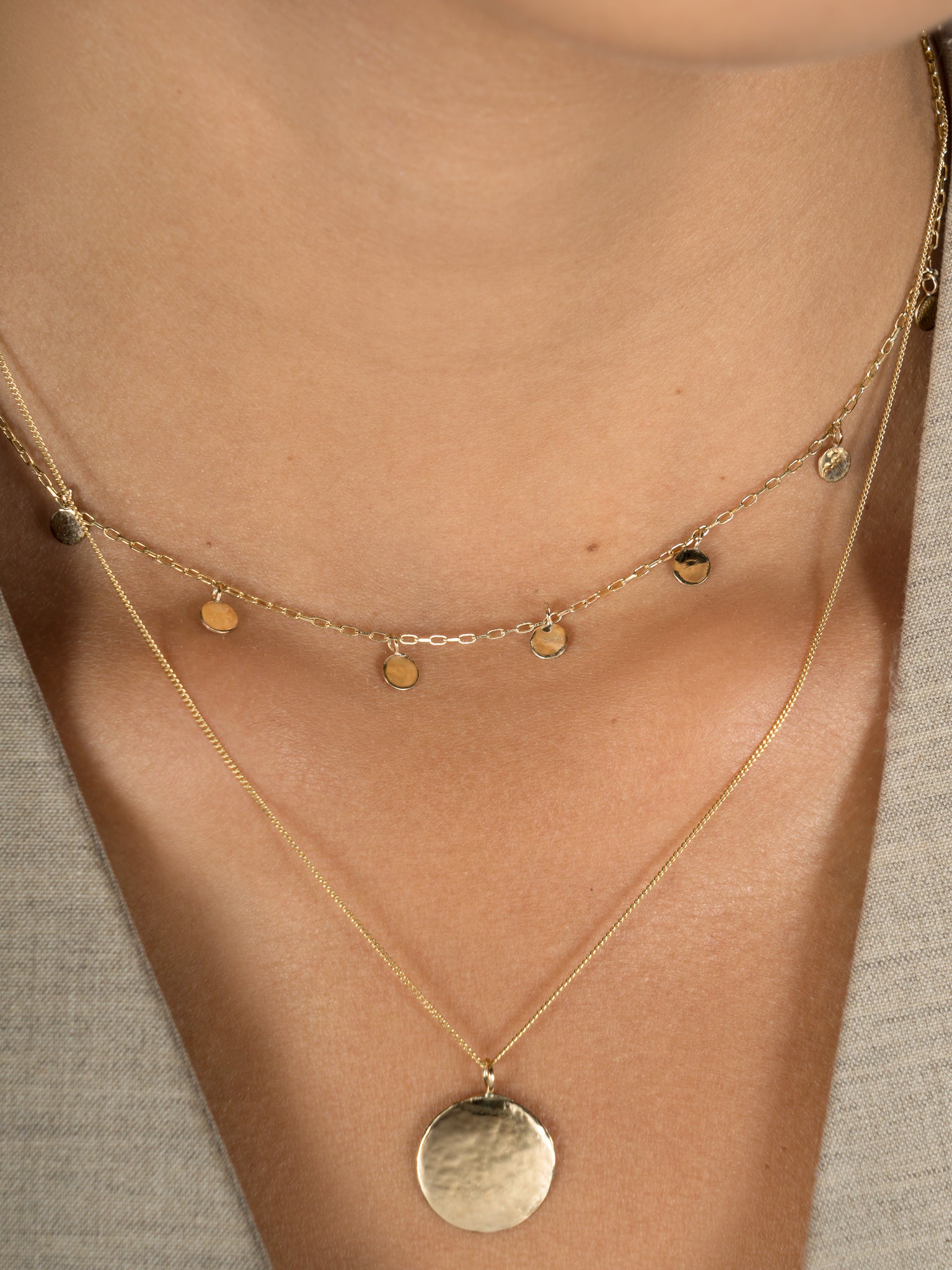 Elegant and Simple Multi-Layer Necklaces in Silver and Gold - Walmart.com