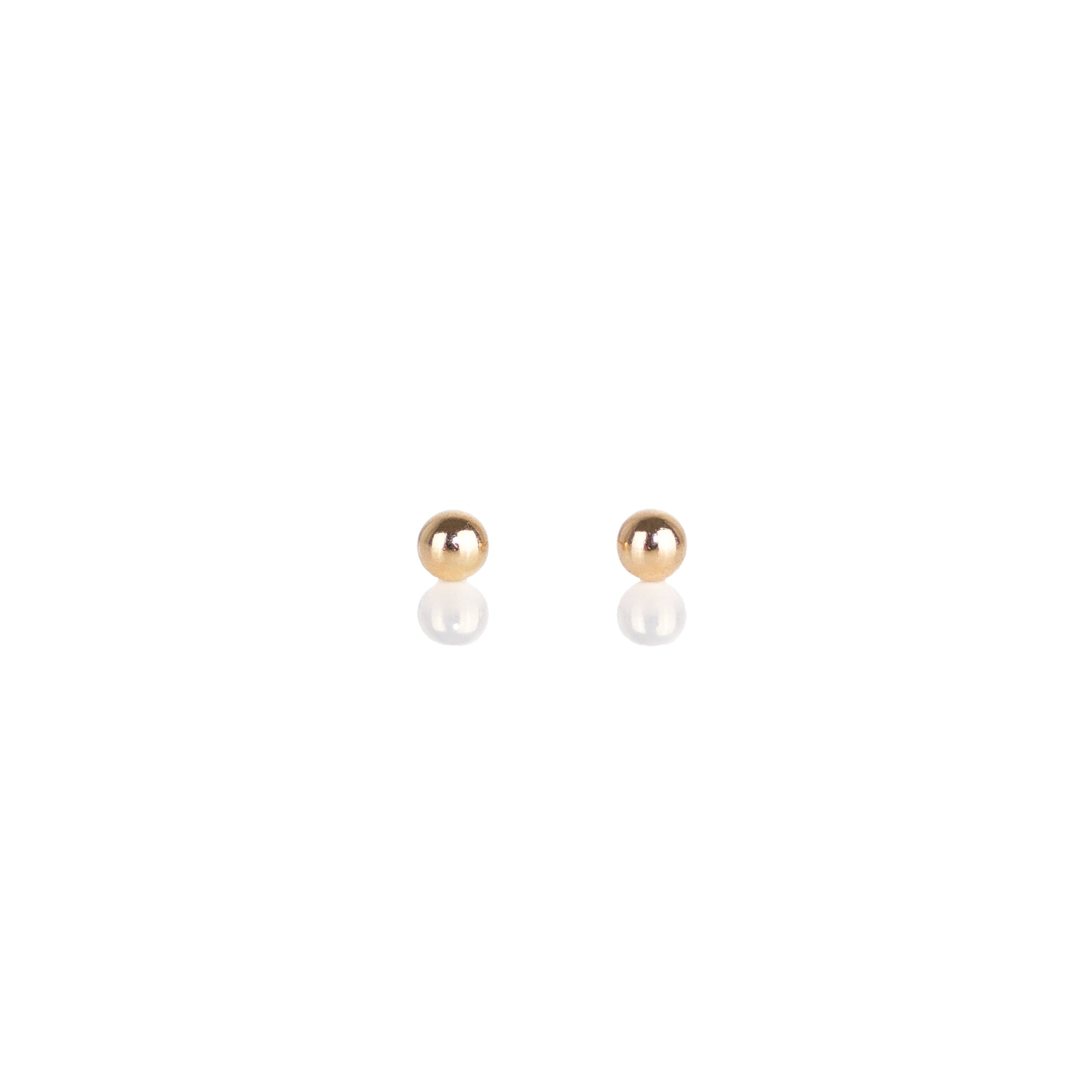 Solid 9ct Gold Ball Stud Earrings