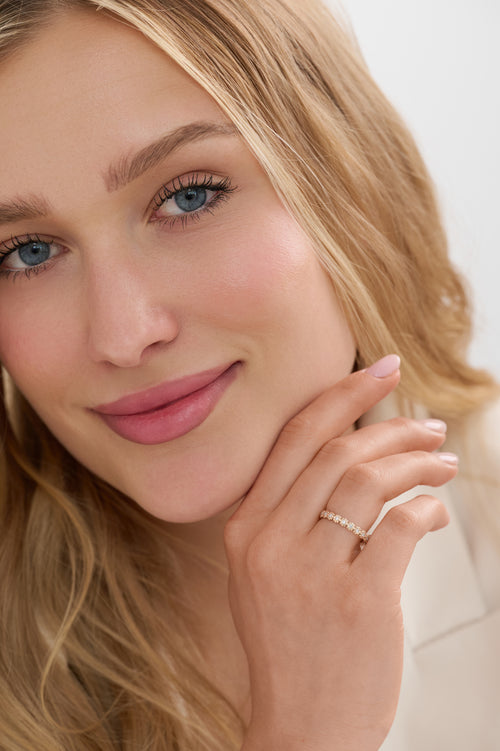 Milgrain Bezel Set Diamond Eternity Band