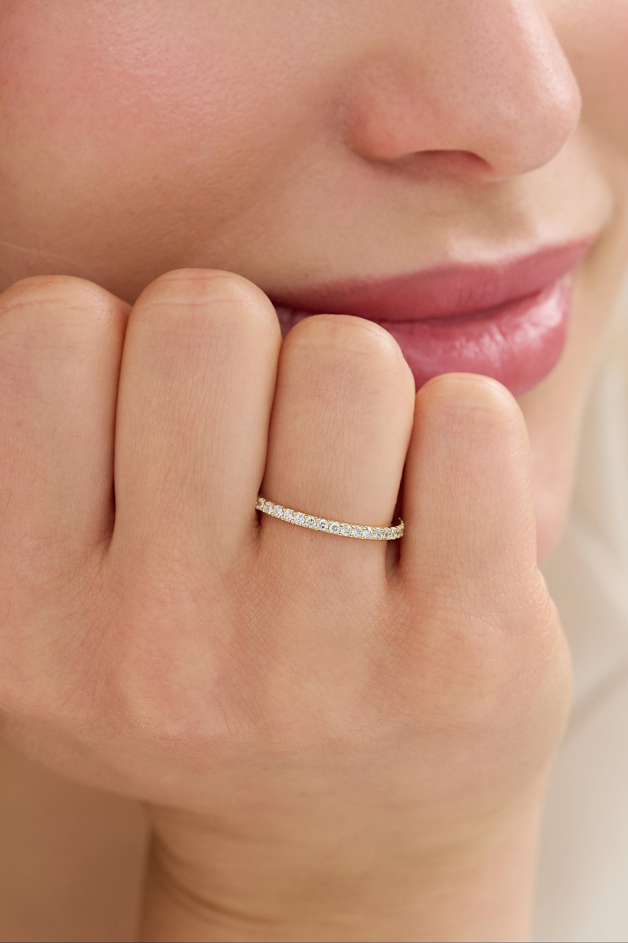 Kellie Lab-Grown Diamond Pave Eternity Band