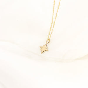 Solid 9ct Gold Handmade North Star Necklace Handmade by Lavey London